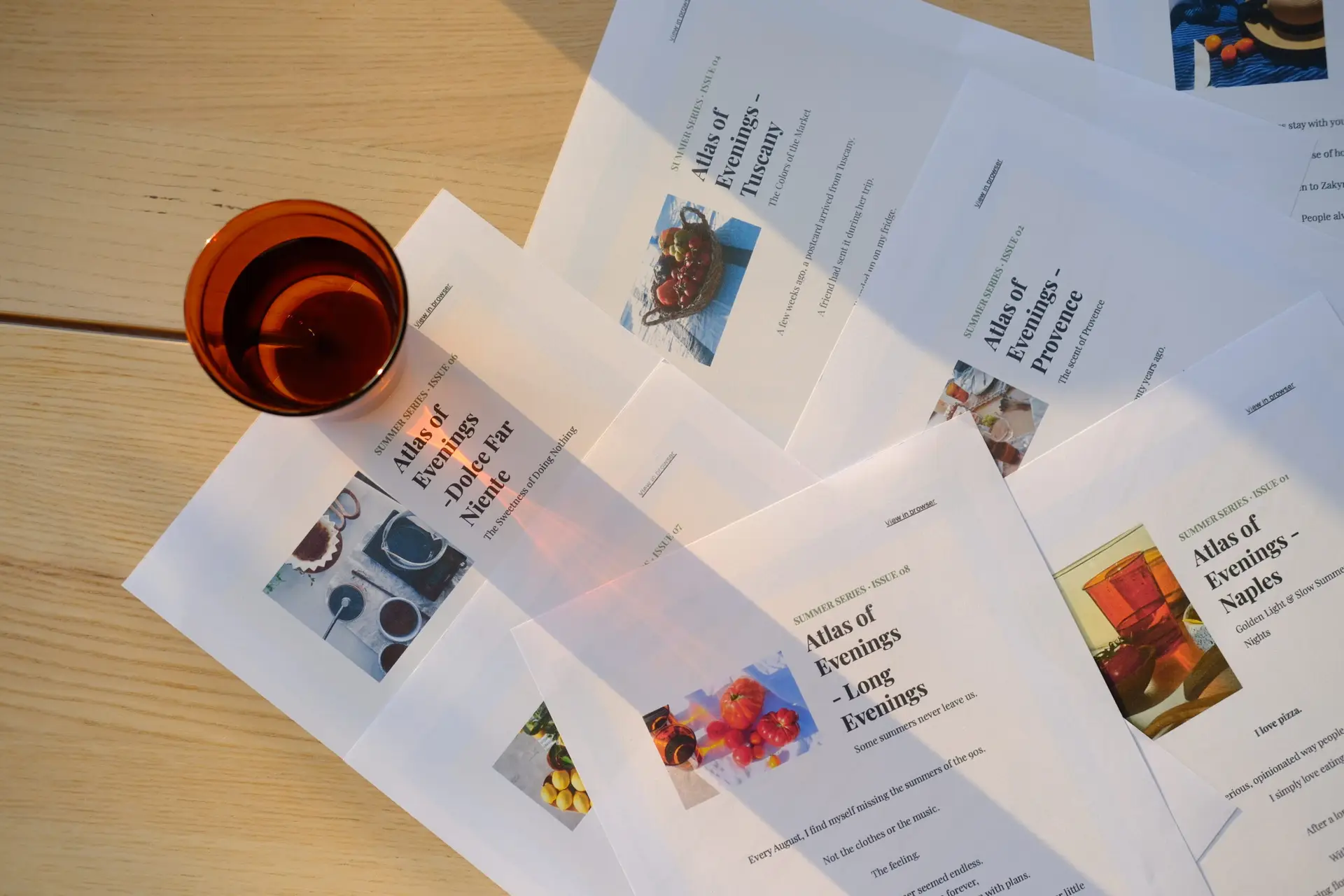 Printed editions of the Atlas of Evenings culture newsletter